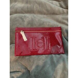 Carolina Herrera red glitter bag